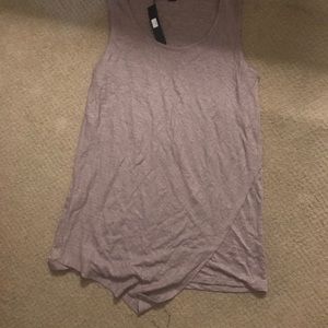 Acrobat sleeveless asymmetrical top